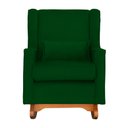 Ver imagem 2 de Poltrona Decorativa Aurora Balanço Vovo Suede Verde - Fm