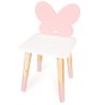 Cadeira Infantil de Madeira Borboletinha - Rosa Bebe - 1
