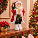 Ver imagem 1 de Boneco Papai Noel Tradicional Decoração Lampião Enfeite 45cm