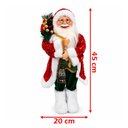 Ver imagem 6 de Boneco Papai Noel Tradicional Decoração Lampião Enfeite 45cm