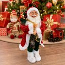 Ver imagem 2 de Boneco Papai Noel Tradicional Decoração Lampião Enfeite 45cm