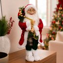 Ver imagem 3 de Boneco Papai Noel Tradicional Decoração Lampião Enfeite 45cm