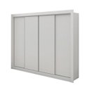 Ver imagem 2 de Guarda-Roupa Casal 4 Portas de Correr 4 Gavetas Milão Madesa