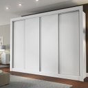Ver imagem 1 de Guarda-Roupa Casal 4 Portas de Correr 4 Gavetas Milão Madesa