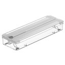 Ver imagem 1 de Porta Rolos Cortador Duplo Plástico Pcv Alumínio Clear Branco ou Organizador