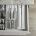 Ver imagem 5 de Porta Rolos Cortador Duplo Plástico Pcv Alumínio Clear Branco ou Organizador