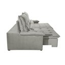 Ver imagem 4 de Sofá Nivus Linho 02 Módulos de 100m B25cm Meu Sofá Online A230 Linho Cinza