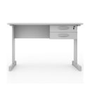 Ver imagem 3 de Mesa Escritório 1,20×0,60m c/ Gavetas – Cinza/Cinza - 53084