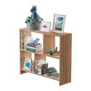 Ver imagem 1 de Estante Infantil Barcelona sem Porta 3 Prateleiras 70cm Marrom Mercado Das Prateleiras