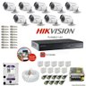 Kit Cftv 9 Câmeras Hikvision Dvr 16 Canais Ds-7216 HD 2tb Wd - 1