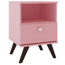 Ver imagem 1 de Mesa de Cabeceira Rêtro 1gav Rosa Cod: 657.035