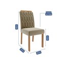 Ver imagem 3 de Sala de Jantar 180x90cm Tampo Mdf/vidro 6 Cadeira Cimol Louise Cimol Cinamomo/off/mad/joli