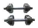 Ver imagem 4 de Kit 2 Barras com Anilhas Ferro Fundido Pelegrin PEL-10CR Cromado 15kg