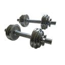 Ver imagem 2 de Kit 2 Barras com Anilhas Ferro Fundido Pelegrin PEL-10CR Cromado 15kg