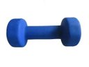Ver imagem 2 de Kit 2 Halteres em Ferro Fundido Revestido com Neoprene Pelegrin PEL-03DB 3kg - Azul