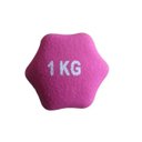 Ver imagem 4 de Kit 2 Halteres em Ferro Fundido Revestido com Neoprene Pelegrin PEL-001D 1kg - Rosa