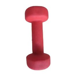 Kit 2 Halteres em Ferro Fundido Revestido com Neoprene Pelegrin PEL-02DB 2kg - Vermelho - 3