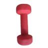 Kit 2 Halteres em Ferro Fundido Revestido com Neoprene Pelegrin PEL-02DB 2kg - Vermelho - 3