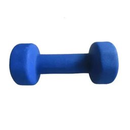 Haltere em Ferro Fundido Revestido com Neoprene Pelegrin PEL-03DB 3kg - Azul - 3