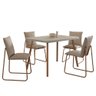 Conjunto Sala de Jantar 4 Cadeiras Monte Carlo Carraro   - 3