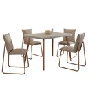 Ver imagem 3 de Conjunto Sala de Jantar 4 Cadeiras Monte Carlo Carraro