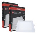 Ver imagem 1 de 2 Plafon Pop de Embutir 17x17cm Avant 12w 6500k Bivolt Luz Cor Branco Frio 110v/220v