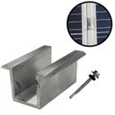 Ver imagem 1 de Fixador Grampo Intermediário Middle Clamp Tipo U Placa Painel Solar Alumínio e Inox | Perfil Master