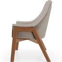 Ver imagem 2 de Kit 02 Poltronas Decorativa Sakura L02 Linho Bege - Lyam Decor