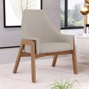Ver imagem 6 de Kit 02 Poltronas Decorativa Sakura L02 Linho Bege - Lyam Decor