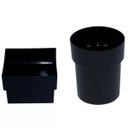 Ver imagem 7 de Kit Café Rosé Gold Porta Sachês Lixeira 5 Litros Basculante - Preto/Rosé Gold