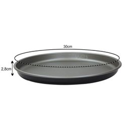 Assadeira Para Pizza Tramontina 30cm Alumínio Antiaderente - 4
