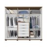Guarda-roupa Isbi 100% MDF C/ 6 Portas Cedro Moveis Albatroz - 6