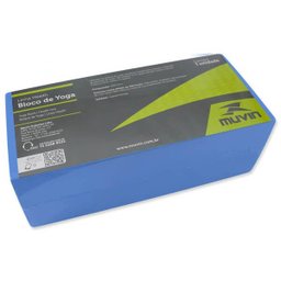 Bloco de Yoga 22cm x 8cm x 15cm – BLY-200 - Azul - Muvin - 2