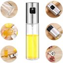 Ver imagem 2 de Kit 2 Porta Azeite Spray Galheteiro Dosador Aço Inox 100ml