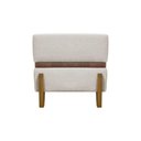 Ver mais imagens de Puff Recamier Kodama para Cama Queen 150cm Pé Castanho Bege Bouclé
