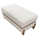 Ver imagem 7 de Puff Recamier Kodama para Cama Queen 150cm Pé Castanho Bege Bouclé