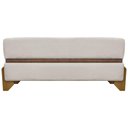Ver imagem 2 de Puff Recamier Kodama para Cama Queen 150cm Pé Castanho Bege Bouclé