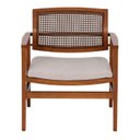 Ver imagem 4 de Poltrona Decorativa Madeira Maciça Bossa 64cm