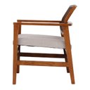 Ver imagem 5 de Poltrona Decorativa Madeira Maciça Bossa 64cm