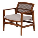 Ver imagem 2 de Poltrona Decorativa Madeira Maciça Bossa 64cm