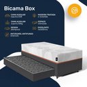 Ver mais imagens de Cama Box + Colchão Ortopédico de Espuma D33 a Vácuo Sonno Full - Lucas Home + Aux de Espuma Solteiro