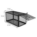 Ver imagem 2 de Ratoeira Gaiola Kit 2 Uni Captura Rato Ratazana Camundongos Roedor Arapuca Alcapao Cilada