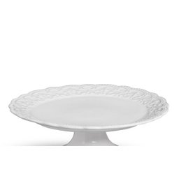 Prato de Bolo Cerâmica Passion Ø37cm Porto Brasil Branco - 3