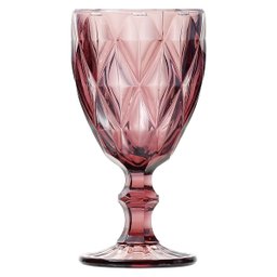 Conjunto 6 Taças de Vidro Para Água Diamond Lilás 325ml Lyor - 2