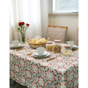 Ver imagem 1 de Toalha de Mesa Quadrada 4 Lugares 1,40m X 1,40m - Linha Intensa:arabesco Bordô/4 Lugares