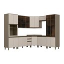 Ver imagem 3 de Cozinha Modulada Completa 08 Peças 100% MDF com Torre Quente e Cristaleira Connect