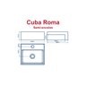 CUBA DE SEMI-ENCAIXE ROMA 33X29CM - 1