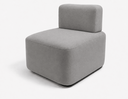 Ver imagem 1 de Poltrona Cubo para Sala Moderna e Recepção Suede