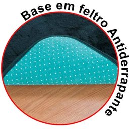 Tapete Passadeira Pelúcia Quarto Infantil Urso Premium Antiderrapante - Azul Turquesa - 2