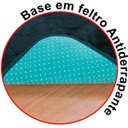 Ver imagem 2 de Tapete Passadeira Pelúcia Quarto Infantil Urso Premium Antiderrapante - Azul Turquesa